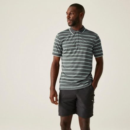 Regatta Kildra Férfi galléros póló zöld