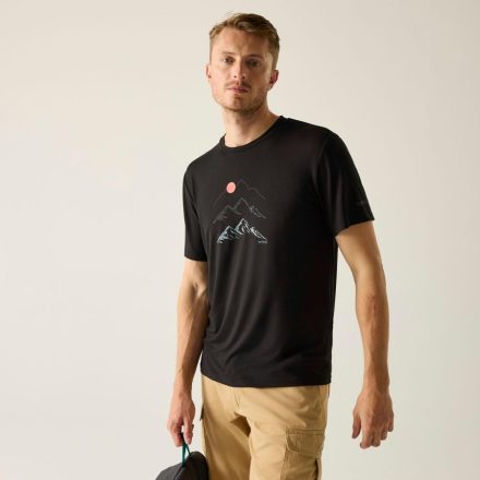 Regatta Fingal Stretch Férfi póló fekete