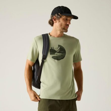 Regatta Fingal Stretch Férfi póló zöld