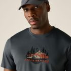 Regatta Fingal Slogan Férfi póló kék