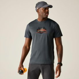 Regatta Fingal Slogan Férfi póló kék