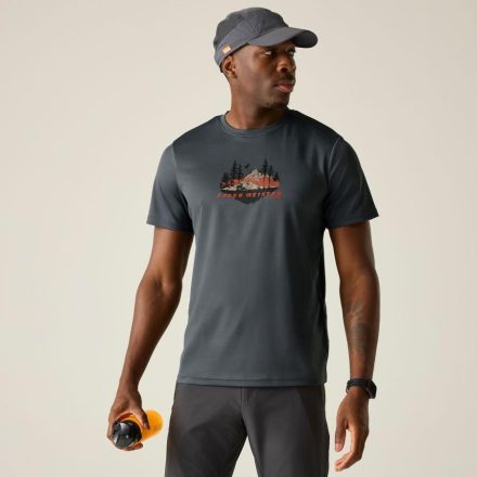 Regatta Fingal Slogan Férfi póló kék