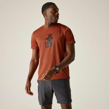 Regatta Fingal Slogan Férfi póló narancs