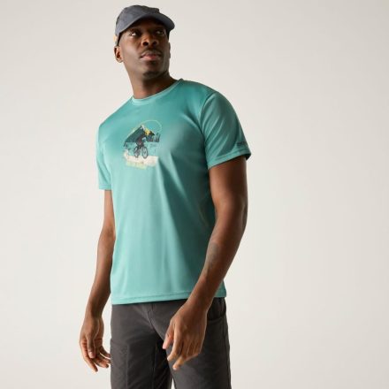 Regatta Fingal Slogan Férfi póló kék