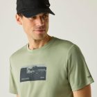 Regatta Fingal Slogan Férfi póló zöld