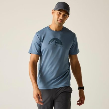 Regatta Fingal Slogan Férfi póló kék