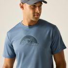 Regatta Fingal Slogan Férfi póló kék