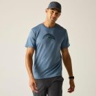 Regatta Fingal Slogan Férfi póló kék