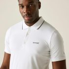 Regatta Maverik stretch Férfi galléros póló fehér