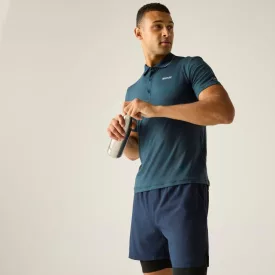 Regatta Maverik stretch Férfi galléros póló kék