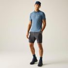 Regatta Maverik stretch Férfi galléros póló kék