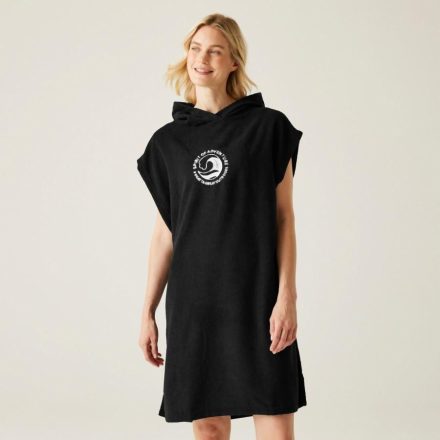 Regatta Adult Towel Robe Női poncsó fekete