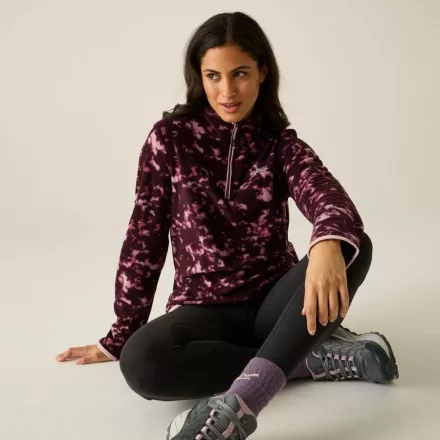 Regatta Margot 1/4 zip Női polár felső bordó