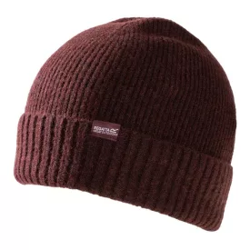 Regatta Ribbed Basic Bne Unisex kötött sapka bordó