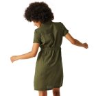 Regatta Rema Női pamut-len ruha zöld