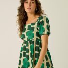 Regatta OrlaMidiSummerDrs női pamut ruha zöld