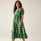 Regatta OrlaMidiSummerDrs női pamut ruha zöld