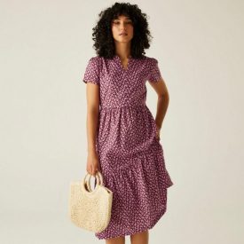 Regatta OrlaTierMidiDress Női ruha rózsaszín/korall/pink