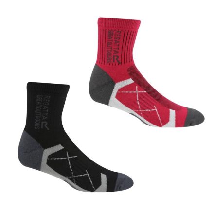 Regatta Womens 2pk Sock női zoknicsomag fekete