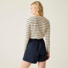 Regatta Sabela Shorts ll Női pamut-len rövidnadrág kék