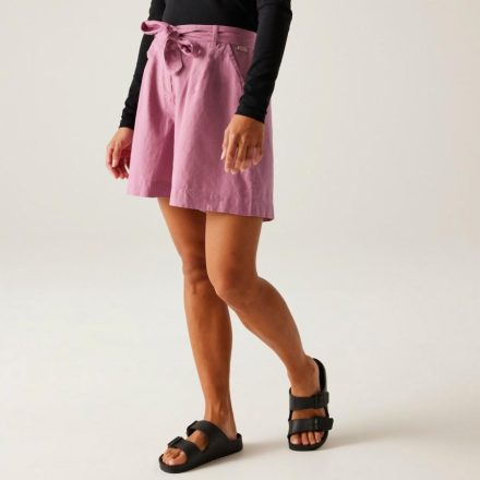 Regatta Sabela Shorts ll Női pamut-len rövidnadrág rózsaszín/korall/pink