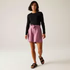 Regatta Sabela Shorts ll Női pamut-len rövidnadrág rózsaszín/korall/pink