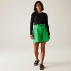 Regatta Sabela Shorts ll Női pamut-len rövidnadrág zöld