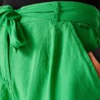 Regatta Sabela Shorts ll Női pamut-len rövidnadrág zöld