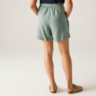 Regatta Sabela Shorts ll Női pamut-len rövidnadrág zöld