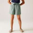 Regatta Sabela Shorts ll Női pamut-len rövidnadrág zöld