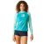 Regatta Wmn L/S Rash Vest Női lycra napelleni védelem kék