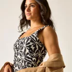 Regatta Loria Tankini Top Női fürdőruha felső fekete