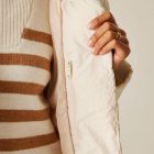 Regatta Nurie Női bélelt steppelt kabát bézs