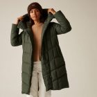 Regatta Nurie Női bélelt steppelt kabát zöld