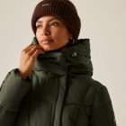 Regatta Nurie Női bélelt steppelt kabát zöld