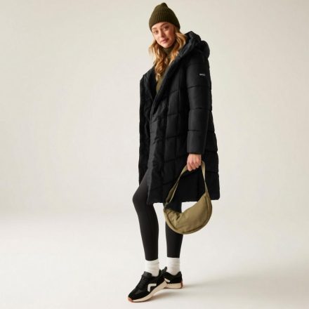 Regatta Nurie Női bélelt steppelt kabát fekete