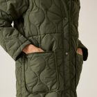 Regatta Jaycee II Női bélelt steppelt kabát zöld