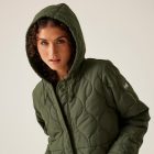 Regatta Jaycee II Női bélelt steppelt kabát zöld
