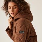 Regatta Jaycee II Női bélelt steppelt kabát barna