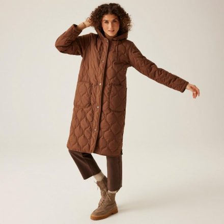 Regatta Jaycee II Női bélelt steppelt kabát barna