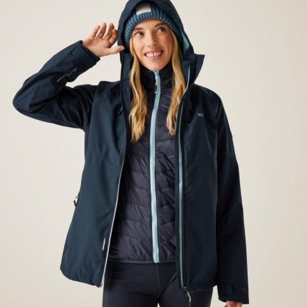 Regatta Womens WentwoodIX Női Isotex 15000 vízálló és légáteresztő technikai 3in1 kabát kék