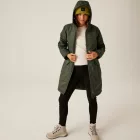 Regatta Romine II Női bélelt meleg kabát 10000 vízálló és lélegző zöld