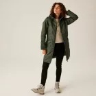 Regatta Romine II Női bélelt meleg kabát 10000 vízálló és lélegző zöld