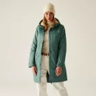 Regatta Romine II Női bélelt meleg kabát 10000 vízálló és lélegző zöld