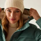 Regatta Romine II Női bélelt meleg kabát 10000 vízálló és lélegző zöld