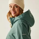 Regatta Romine II Női bélelt meleg kabát 10000 vízálló és lélegző zöld