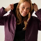 Regatta Romine II Női bélelt meleg kabát 10000 vízálló és lélegző bordó