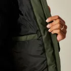Regatta Melane Női bélelt kabát 10000 mm zöld