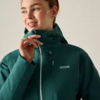Regatta WmsHghtnStrPdJk Női technikai bélelt kabát 20000 mm zöld