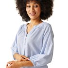 Regatta Natuna Női pamut len blúz kék